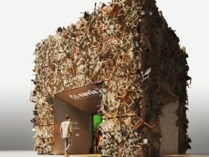 Lee más sobre el artículo Una instalación hecha con muebles y objetos de madera reciclados será protagonista de la Feria de Milán 2023