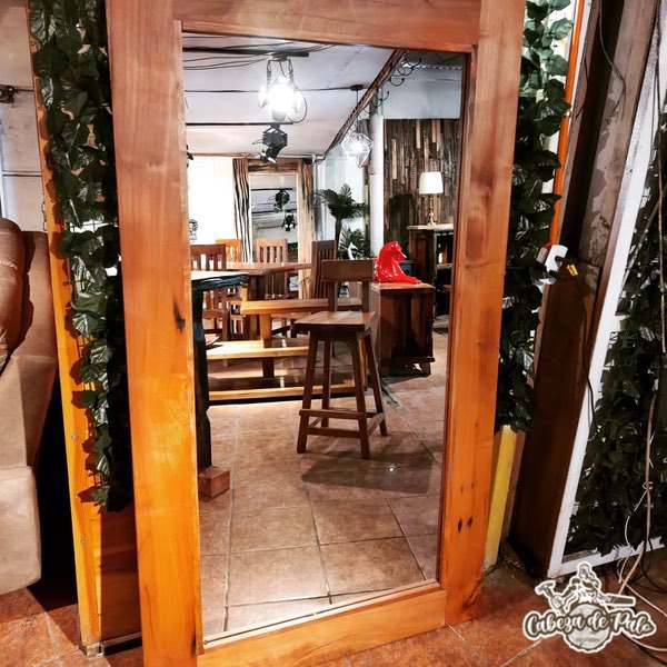 Espejos de terminaciones lisas y rústica con marco de Roble americano y Roble durmiente - Imagen 12