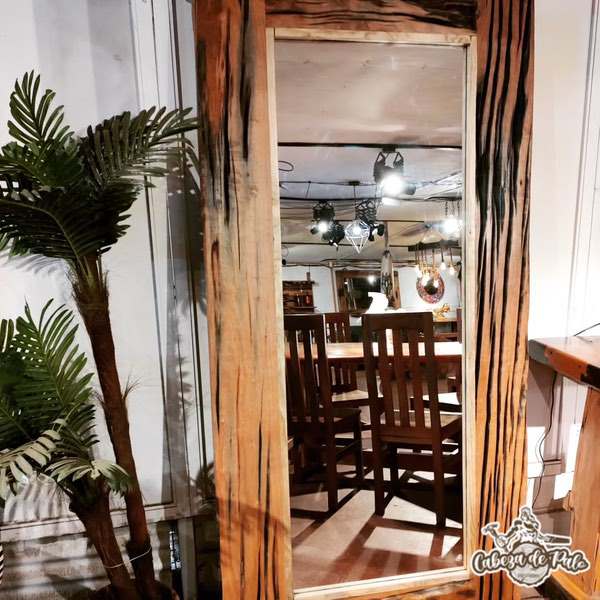 Espejos de terminaciones lisas y rústica con marco de Roble americano y Roble durmiente - Imagen 13