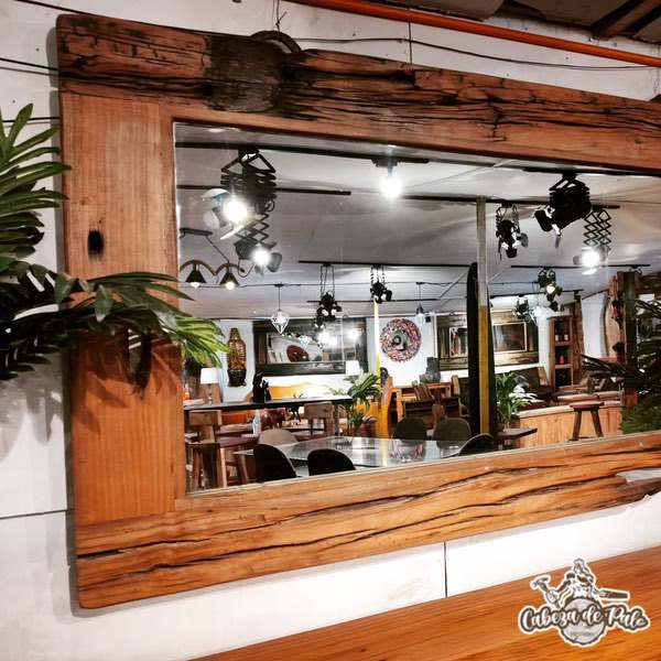 Espejos de terminaciones lisas y rústica con marco de Roble americano y Roble durmiente - Imagen 15