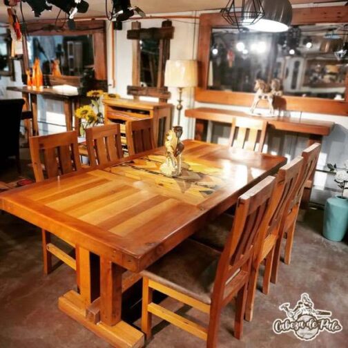 Juego de comedor elaborado de Roble Americano - Imagen 5